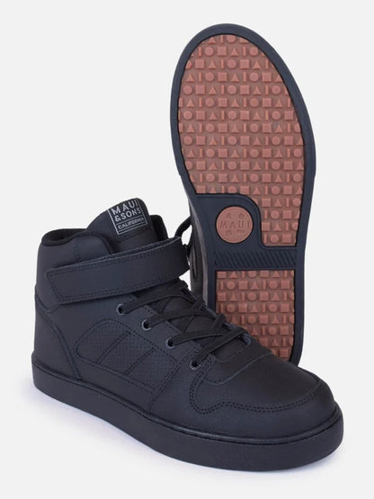 Zapatillas Niño Escolar Poke Hi Con Caña Black