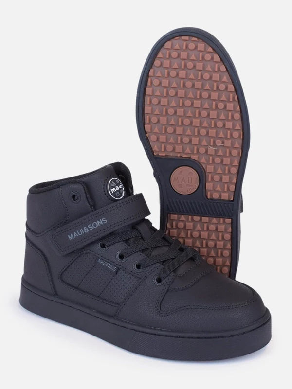 Zapatillas Niño Escolares Poke HI Black