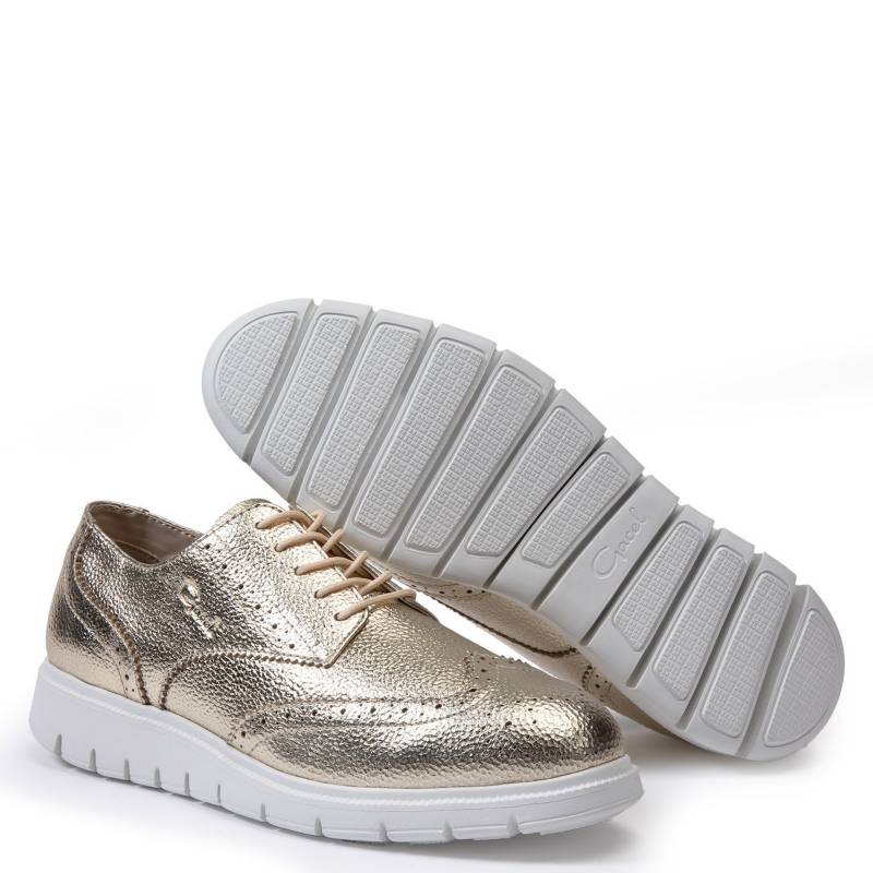 Zapato Mujer Casual Itati Dorado