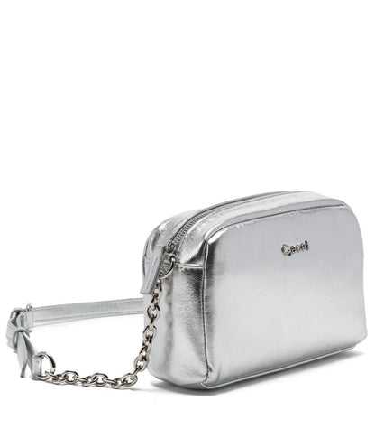 Cartera Mujer Bandolera Pequeña Plateado