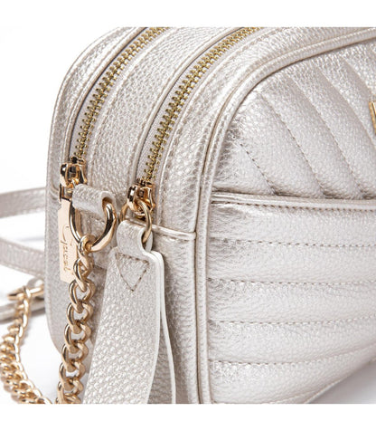 Cartera Mujer Bandolera Grande Dorado