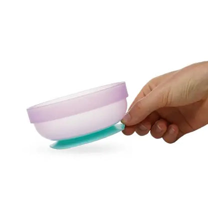 Bol Antideslizante de Stitch Morado