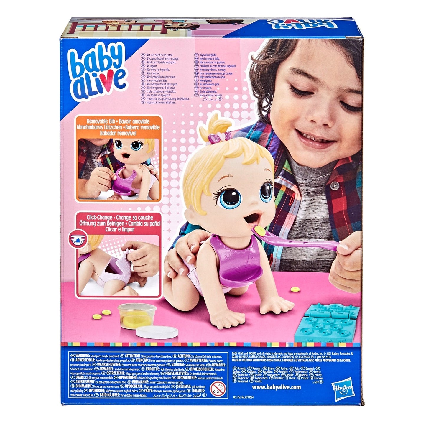 Muñeca Bebé Hora De Comer Rubia Baby Alive