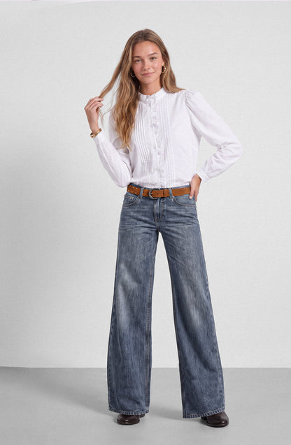 Blusa Mujer Vuelo Frontal White