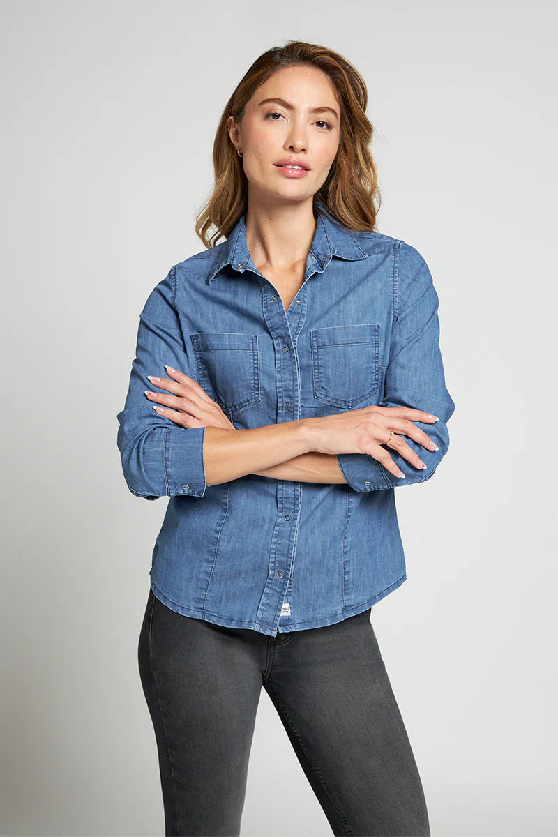 Camisa Mujer Denim 5119 Azul