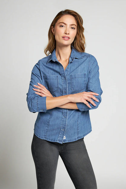 Camisa Mujer Denim 5119 Azul