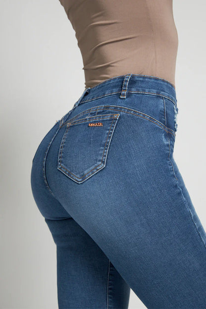 Jeans Mujer Flare 5169 Celeste