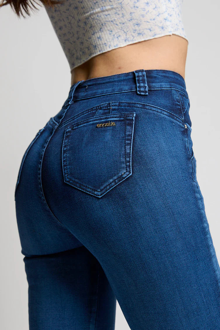 Jeans Mujer Flare 5243 Azul