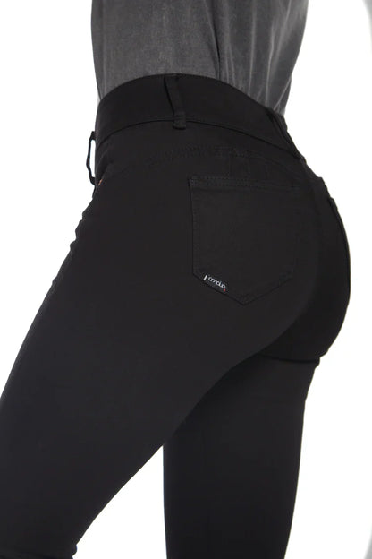 Jeans Mujer Tiro Alto Pitillo Push in Push Up 4559 Negro