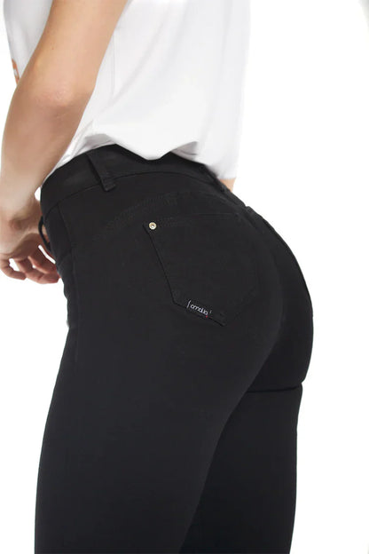 Jeans Mujer Tiro Alto Recto 4532 Negro