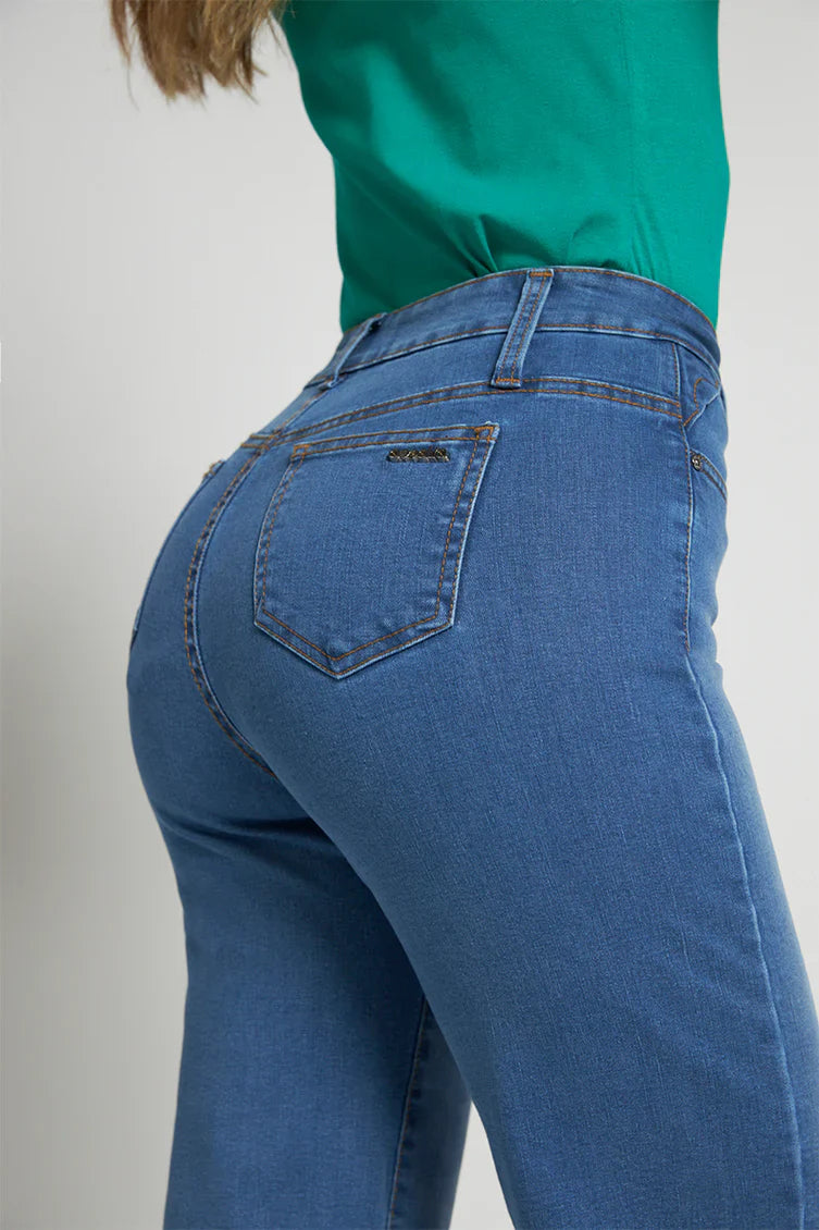 Jeans Mujer Wide Leg 5033 Azul