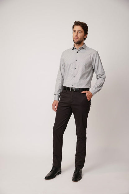 Pantalon Hombre Algodón Spandex Negro