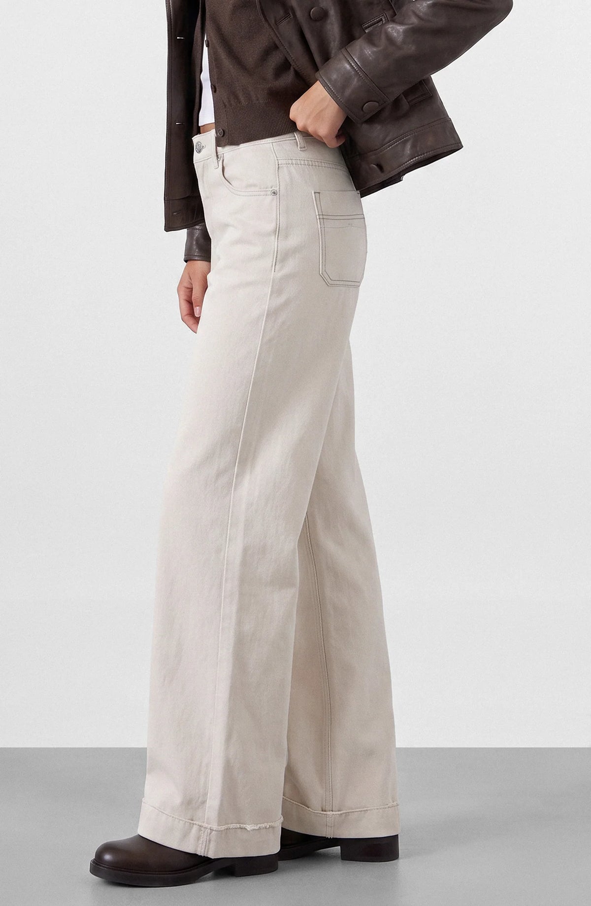 Pantalón Mujer Sun Ecru