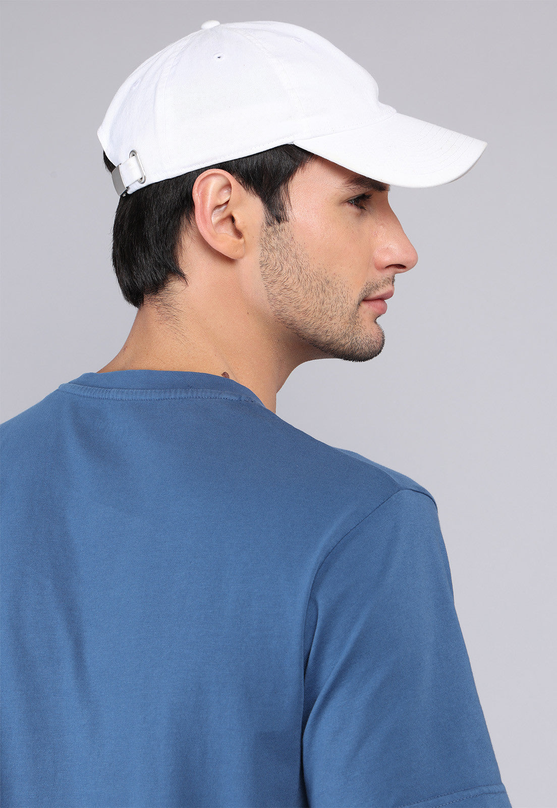 Polera Hombre Cuello Redondo Stone Wash Azul