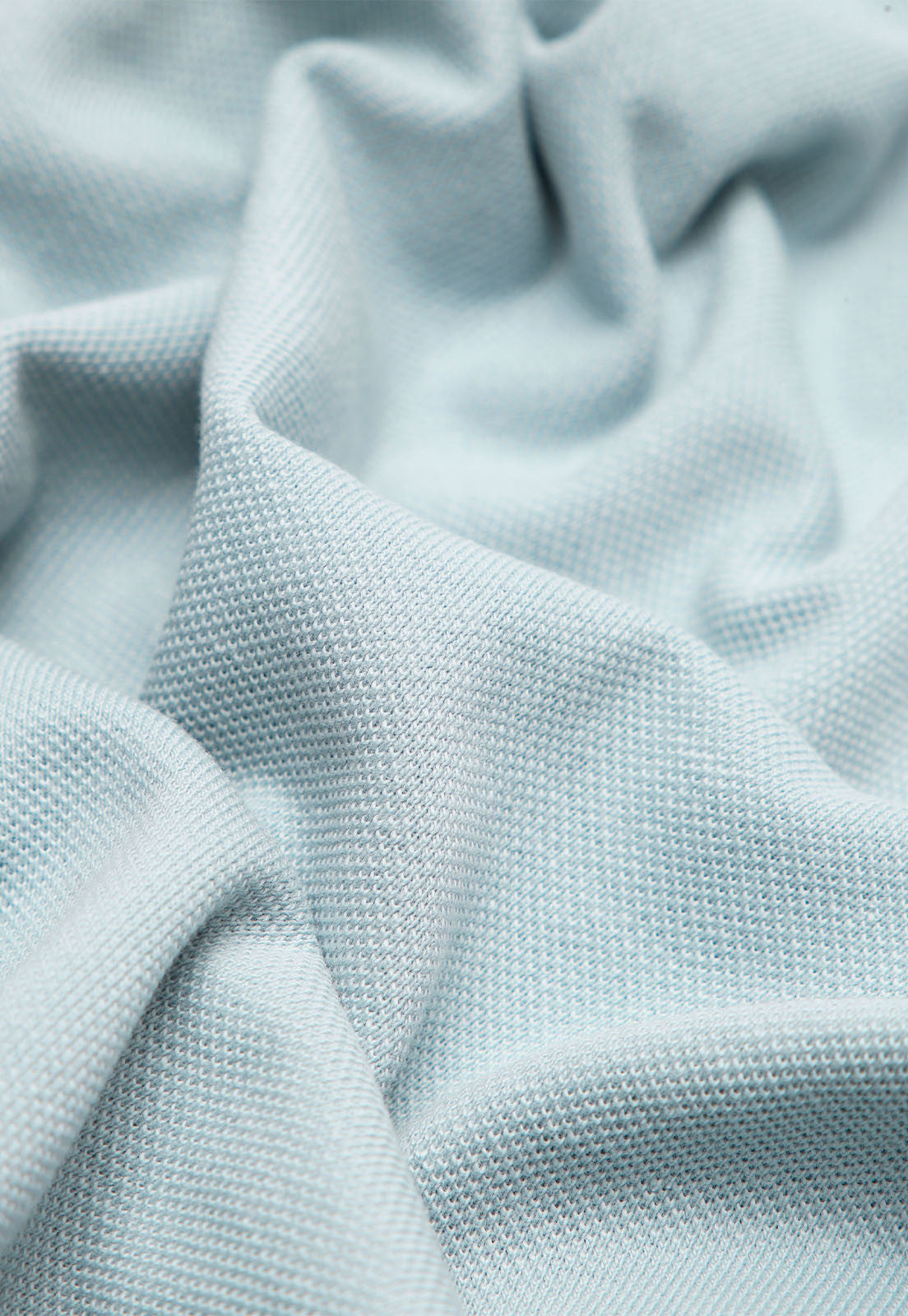 Polera Hombre Pique Manga Corta Celeste