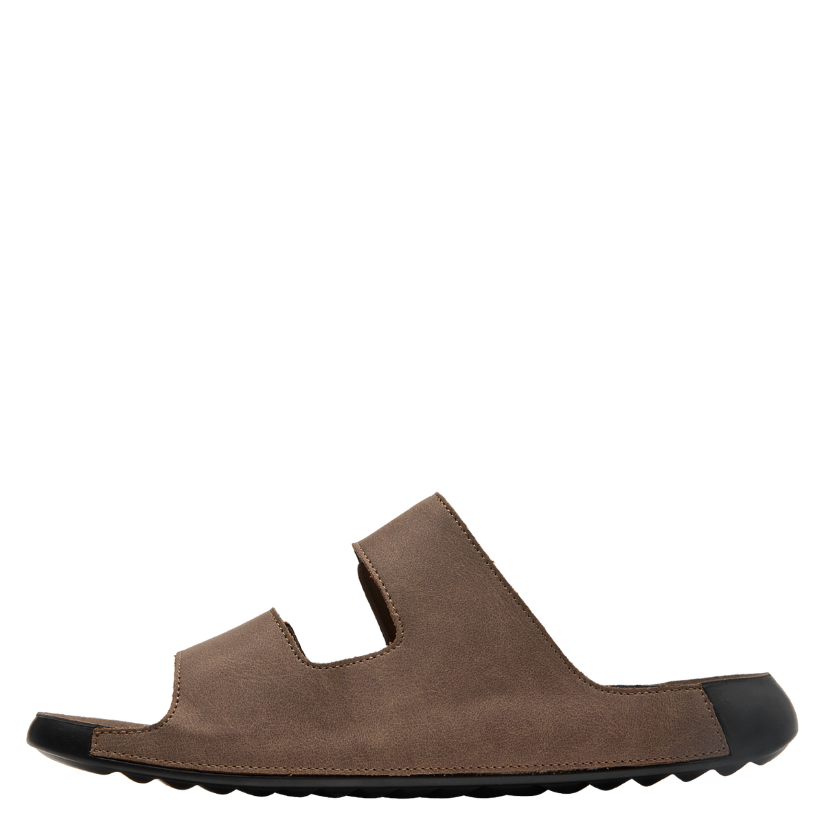 Sandalia Hombre Con Cierre Doble Velcro Café