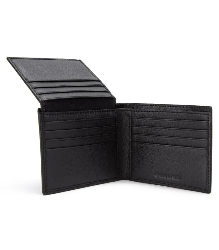 Billetera Hombre Con Flap Negro