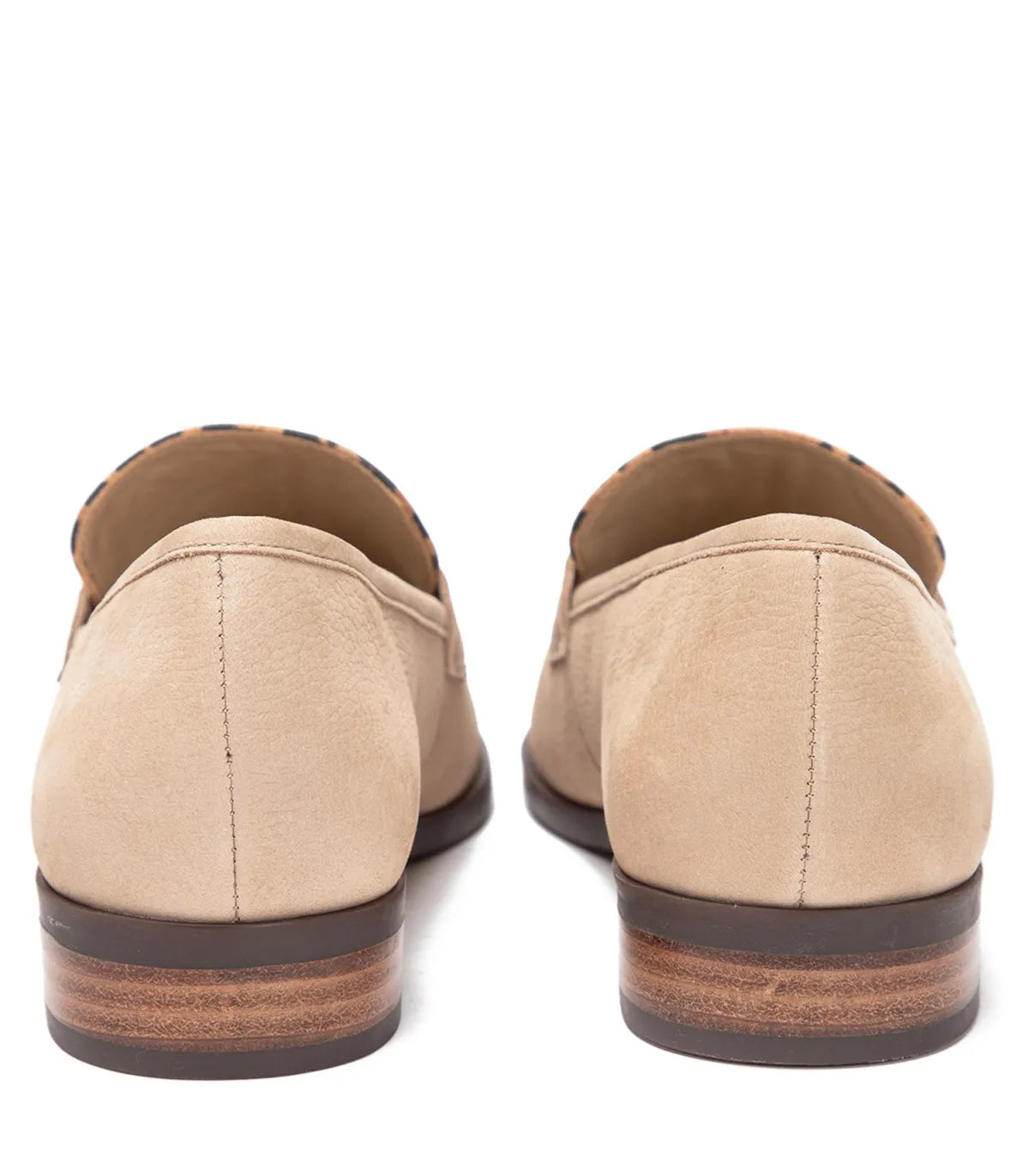 Mocasin Mujer Taco Bajo Cruz Leopardo