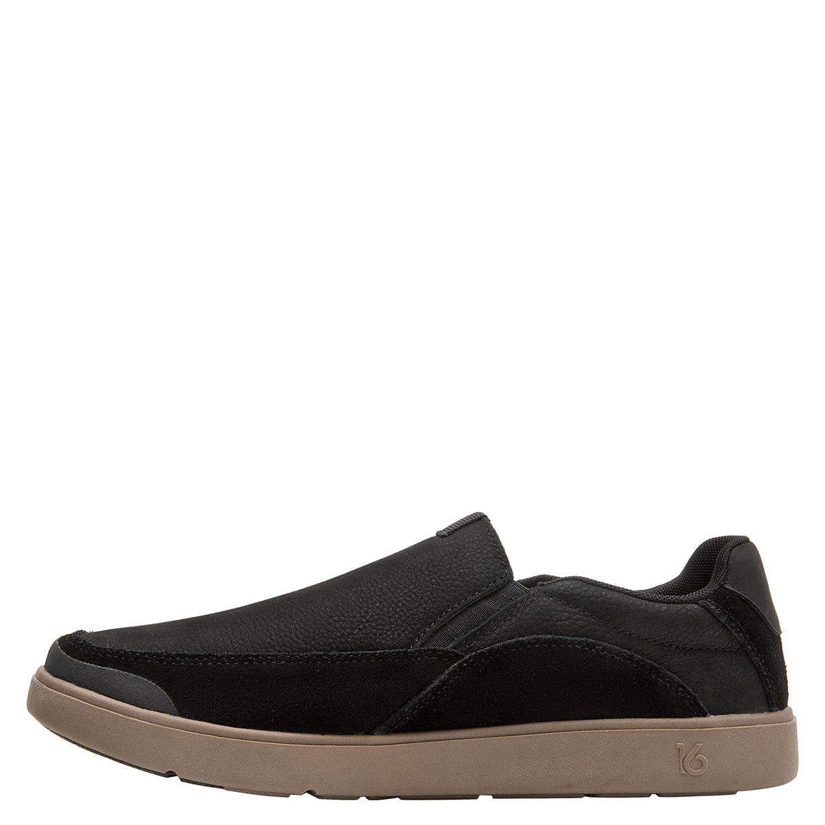 Zapatilla Hombre Cuero Barefoot Negro