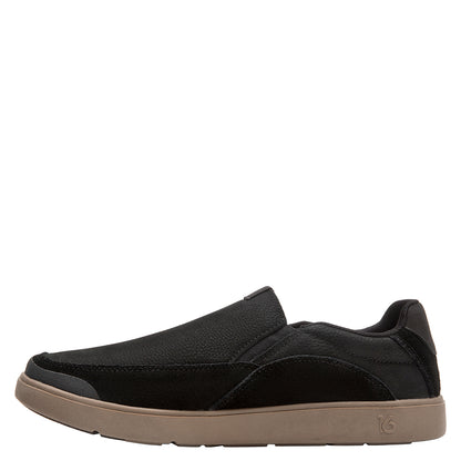 Zapatilla Hombre Cuero Barefoot Negro