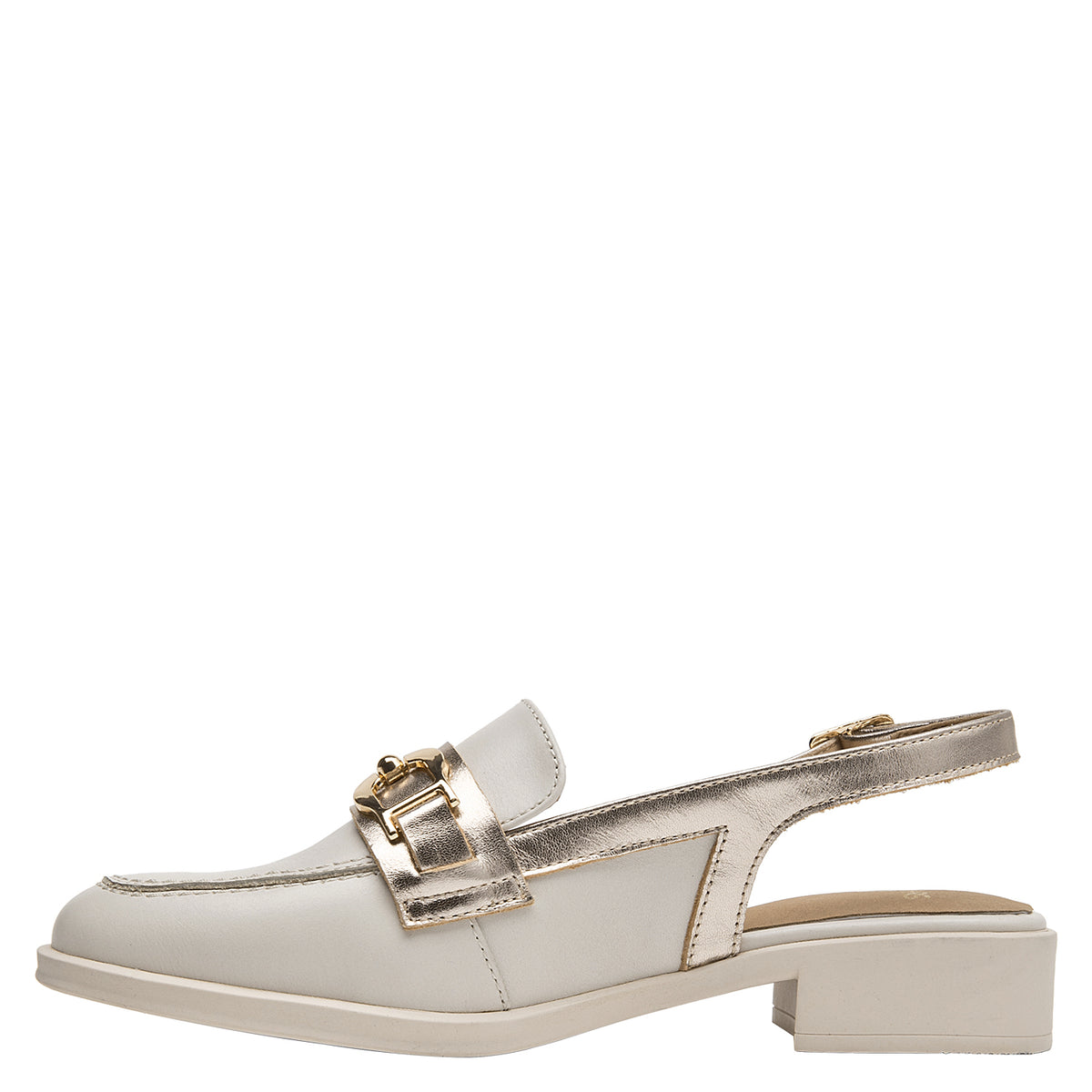 Zapato Mujer Cuero Beige