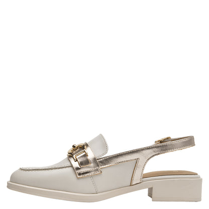 Zapato Mujer Cuero Beige