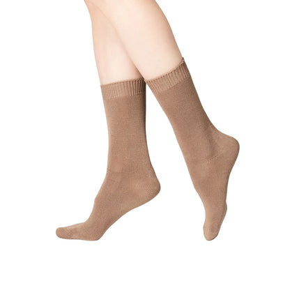 Tripack Calcetín Mujer Corto Bambú Café, Caramelo & Beige