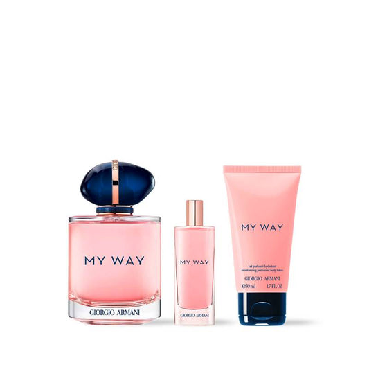 Set Perfume Mujer My way EDP 90 ml + 15 ml + loción corporal