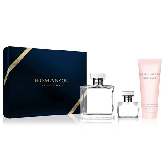 Set Perfume Mujer Romance EDP 100 ml + 50 ml + 75 ml Body lotion