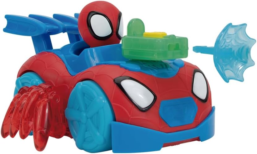 Vehículo de Spidey & His Friends Light & Go Web Crawler