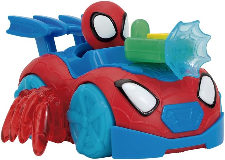 Vehículo de Spidey & His Friends Light & Go Web Crawler