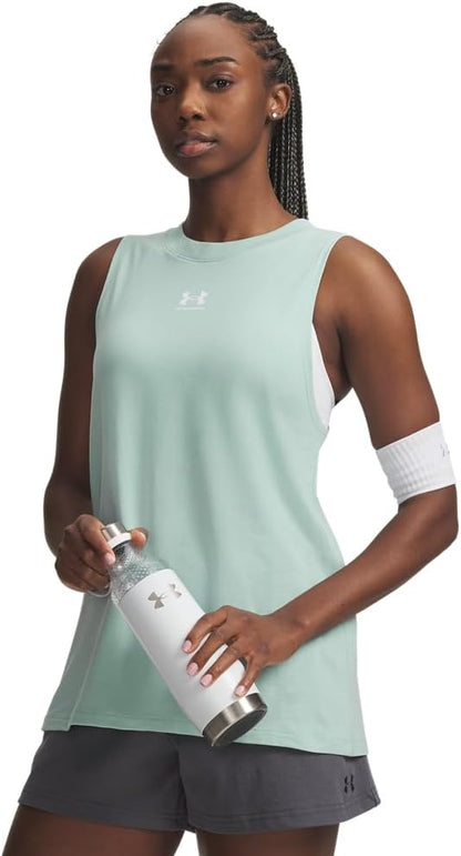 Polera Mujer sin Mangas Lifestyle Off Campus Muscle Azul