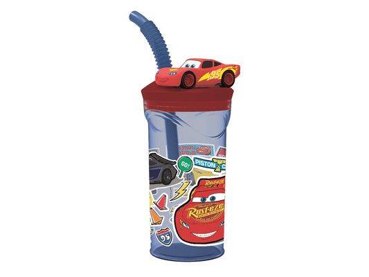 Vaso Térmico Con Figura 3D De Cars Botella De Agua De 360 Ml