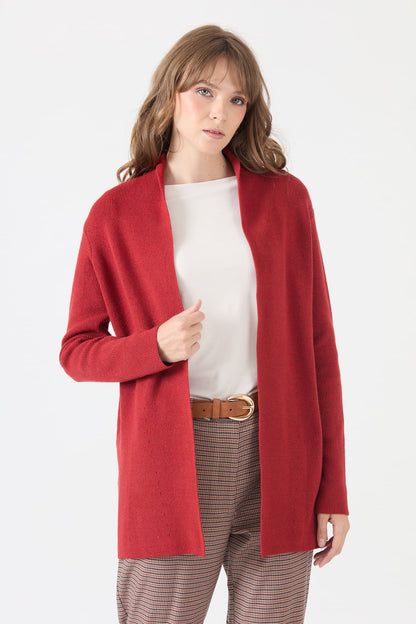 Tapado Mujer Liso Rojo