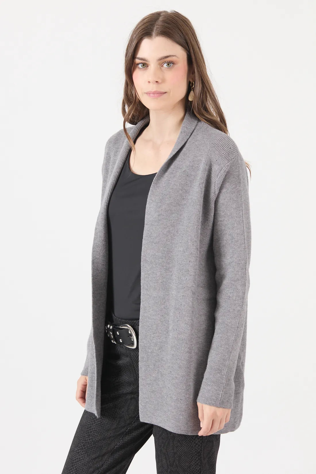 Tapado Mujer Liso Gris