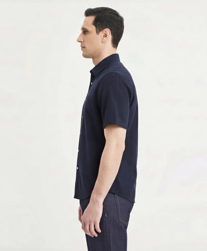 Camisa Hombre Ultimate Algodon Azul Oscuro