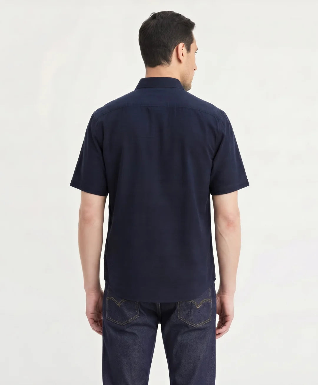 Camisa Hombre Ultimate Algodon Azul Oscuro