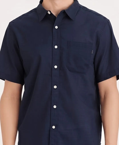 Camisa Hombre Ultimate Algodon Azul Oscuro