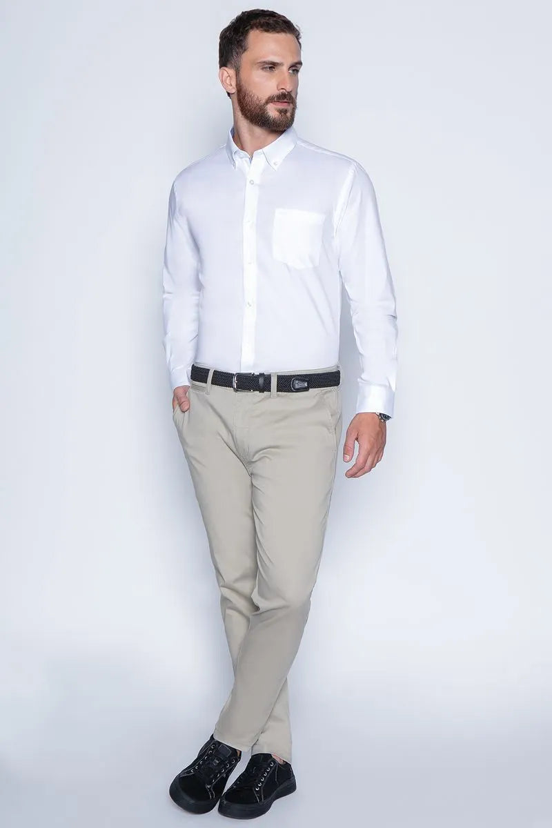 Camisa azul hombre Smart Oxfort White