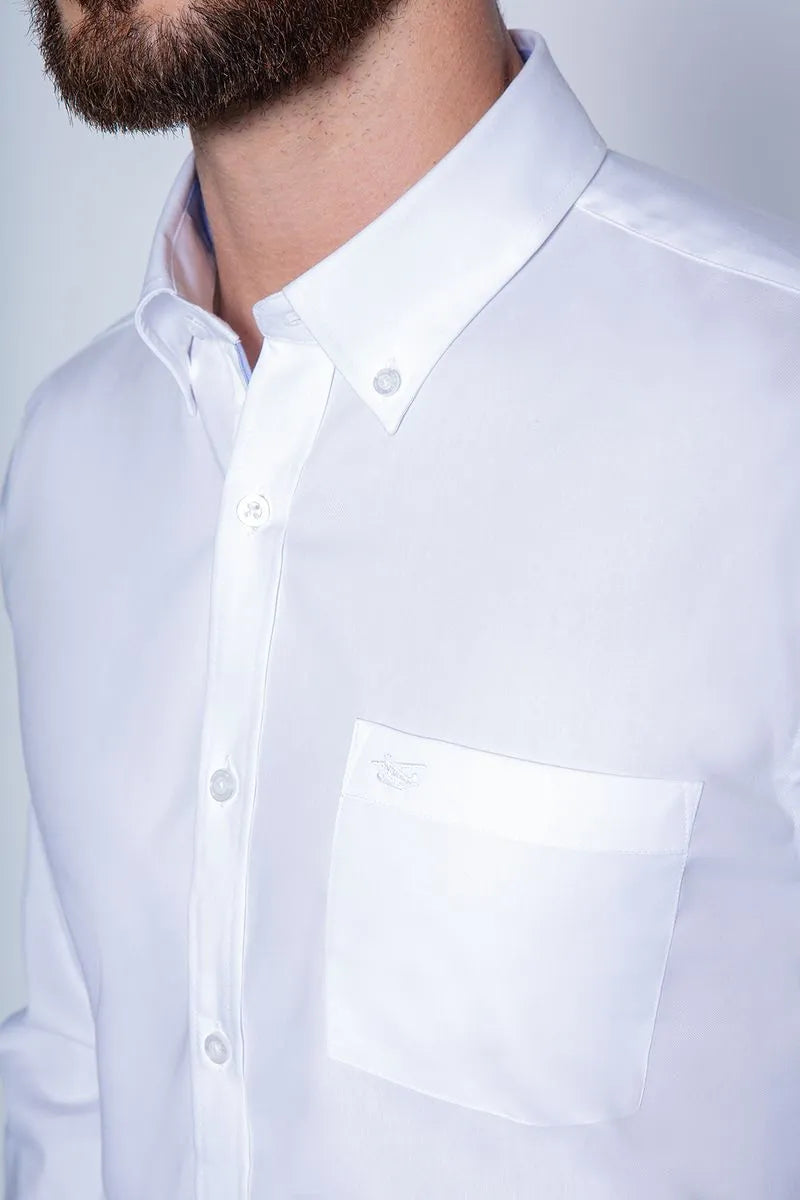 Camisa azul hombre Smart Oxfort White