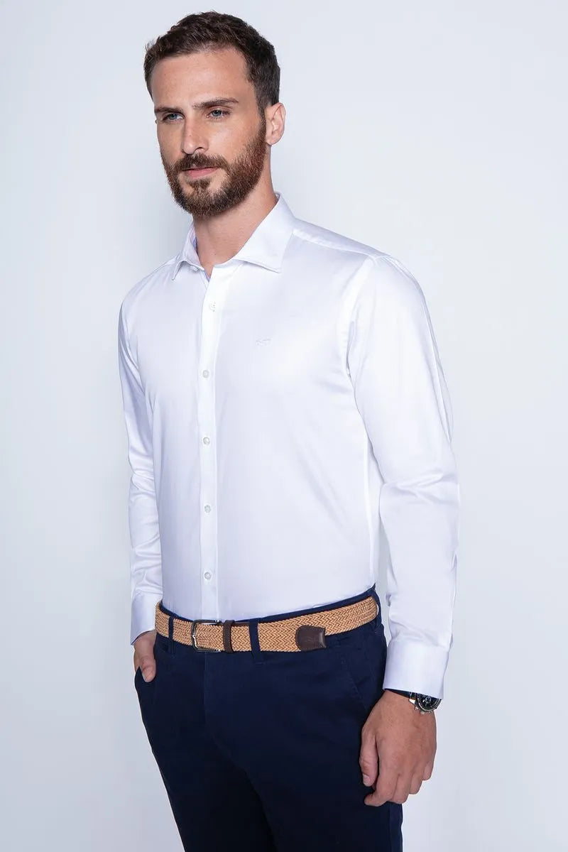 Camisa Hombre Smart Casual Dublin Blanca