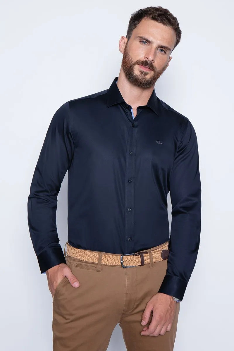 Camisa Hombre Smart Casual Dublin Navy