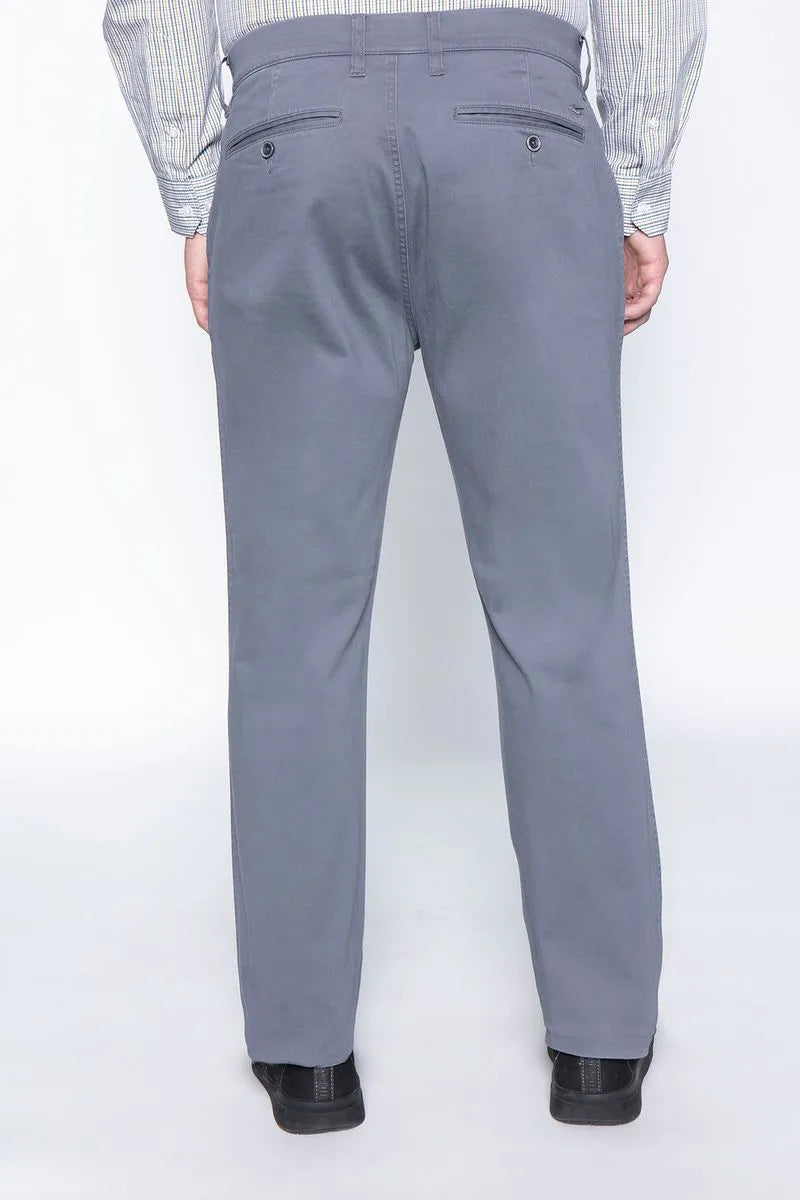 Pantalón Hombre Twill Without Pleats Metal