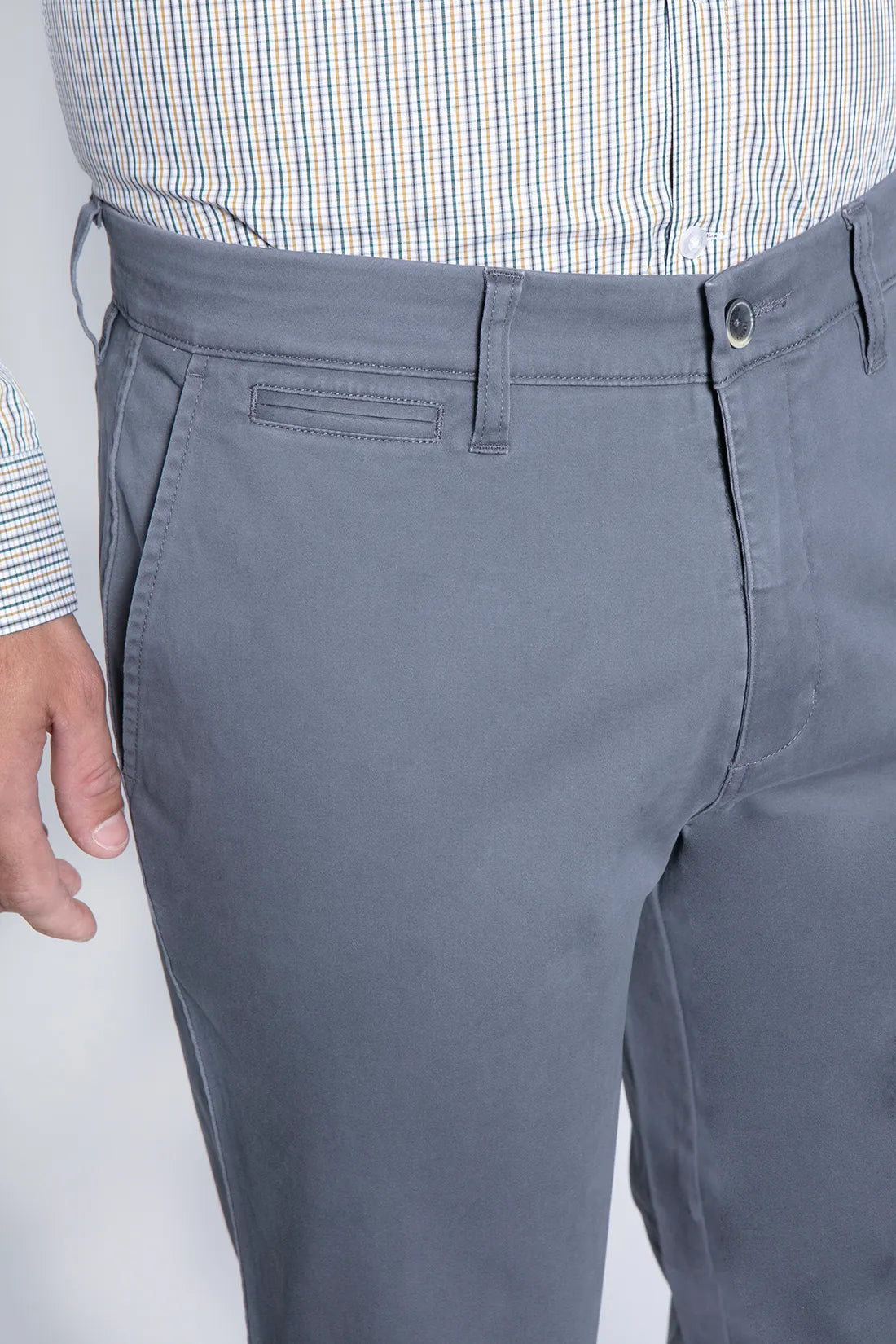 Pantalón Hombre Twill Without Pleats Metal