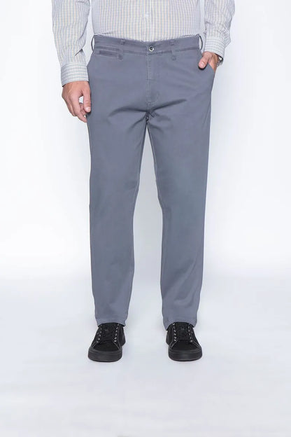 Pantalón Hombre Twill Without Pleats Metal