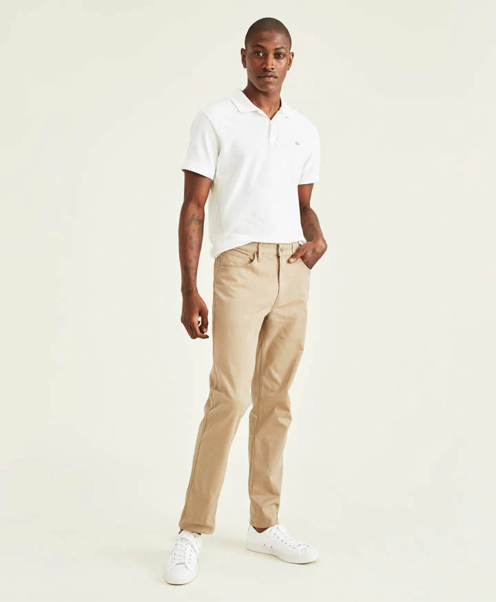 Pantalón Hombre Casual Jean Cut Straight Fit Khaki