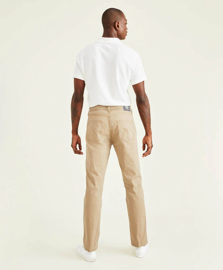 Pantalón Hombre Casual Jean Cut Straight Fit Khaki