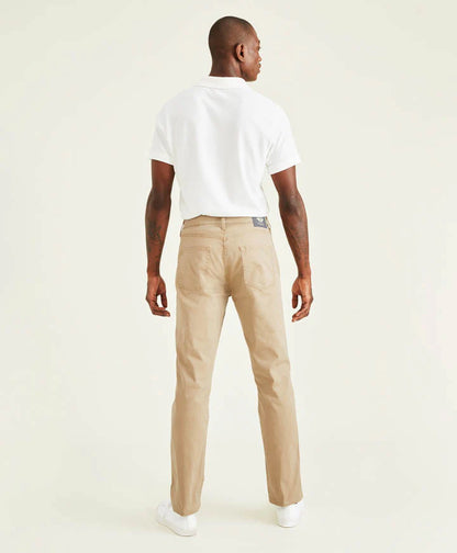 Pantalón Hombre Casual Jean Cut Straight Fit Khaki