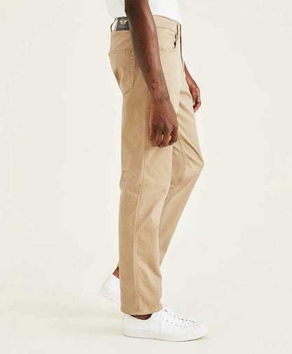 Pantalón Hombre Casual Jean Cut Straight Fit Khaki