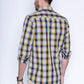 Camisa Hombre Cuadro Chicago F Mustard